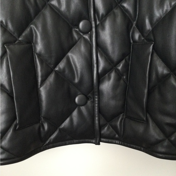 STAND STUDIO Black Puffy Jacinda Puffer Quilted Jacket Size 34 $430 - Picture 9 of 16